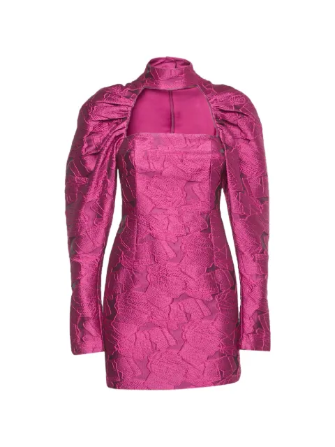 ROTATE BIRGER CHRISTENSEN Kaya jacquard mini dress Pink 1240394
