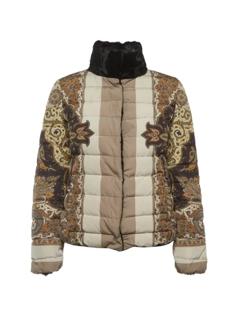 Etro Pre-Owned paisley-print padded jacket Neutrals 1315722
