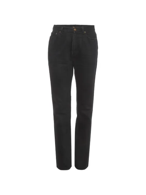 Saint Laurent Pre-Owned 1990s high-waist jeans Black 1278564