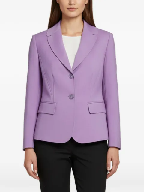 Giorgio Armani Pre-Owned notched-lapel single-breasted blazer Purple 1342858