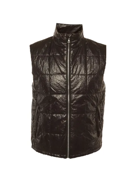 John Elliott quilted zip-up gilet Black 1314273