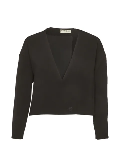 Balenciaga Pre-Owned oversized cropped jacket Black 1293076