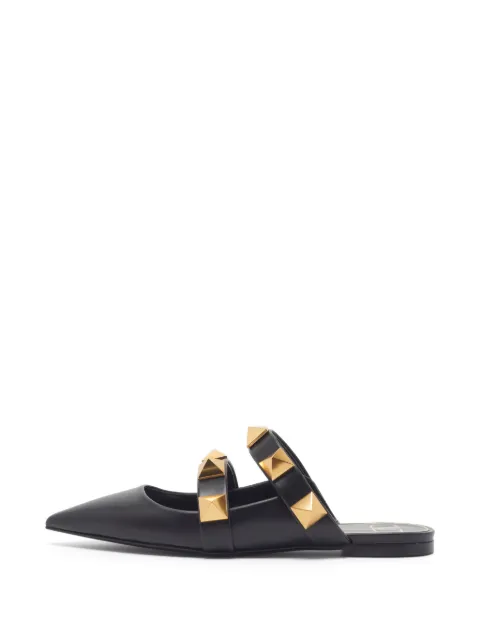 Valentino Garavani Pre-Owned Roman Stud leather mules Black 1355212