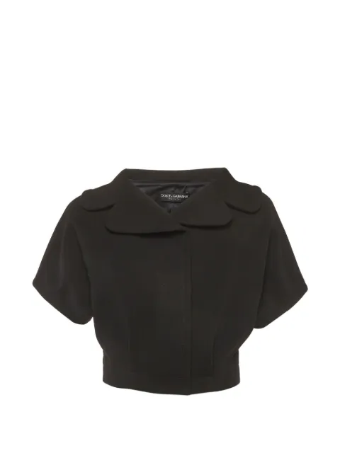 Dolce & Gabbana Pre-Owned cropped short-sleeve jacket Black 1315339