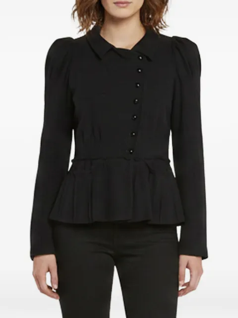Sonia Rykiel Pre-Owned puff-sleeve fitted jacket Black 1355329