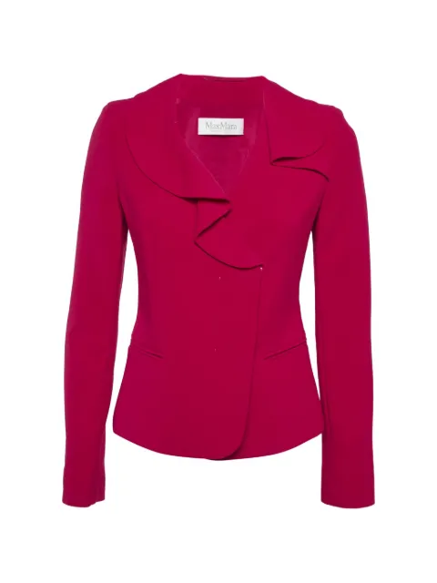 Max Mara ruffled-collar blazer Pink 1307093