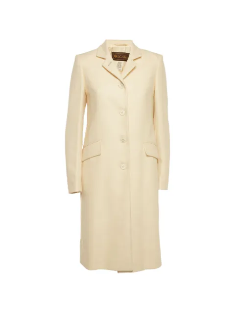 Loro Piana Pre-Owned textured cashmere coat Neutrals 1291599