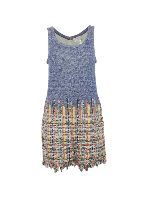 CHANEL Pre-Owned sleeveless blue playsuit Blue 1290407