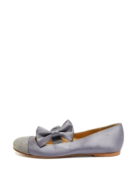 See By Chloé Vintage bow-detail ballet flats Grey 1322861