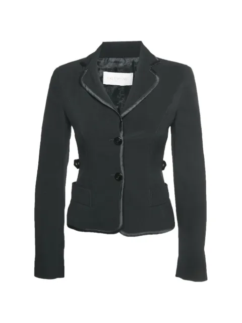 Valentino Garavani Pre-Owned belted single-breasted blazer Black 1318977