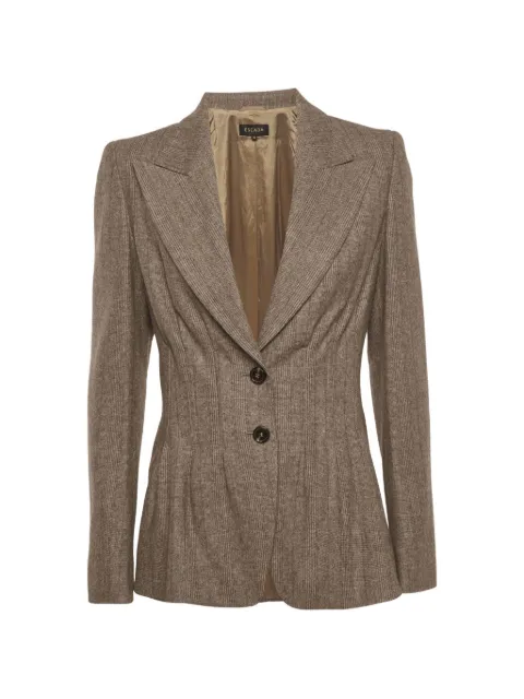 Escada Pre-Owned Bonne fitted blazer Brown 1342939