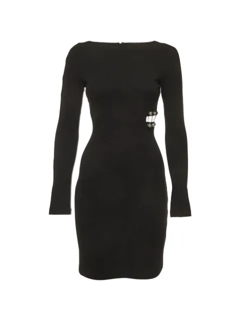 Versus Pre-Owned cut-out stretch-knit mini dress Black 1333523