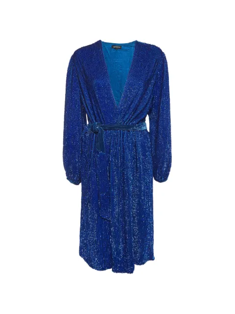 Retrofete Gabrielle sequin wrap midi dress Blue 1314241