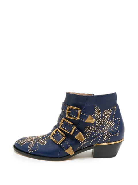 Chloé Pre-Owned Susanna ankle boots Blue 1305168