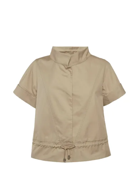 Roberto Cavalli Vintage drawstring-detail gabardine jacket Neutrals 1309984