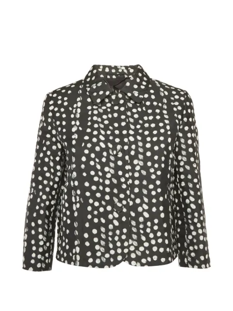 Max Mara dotted cropped blazer Black 1305801