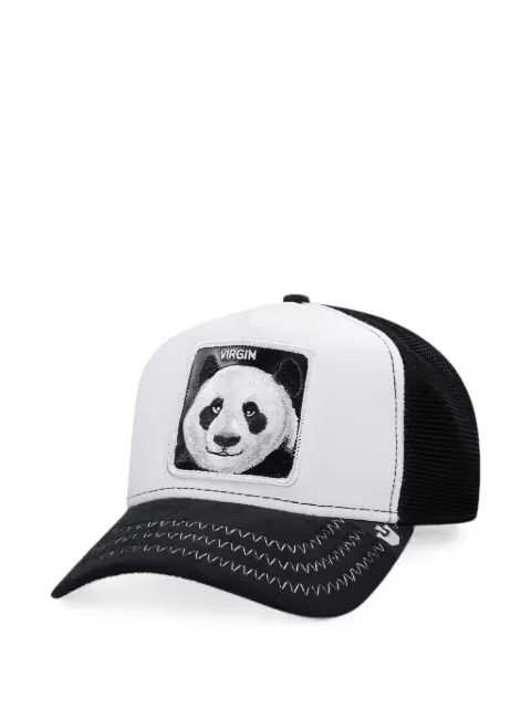 GOORIN BROS panda-patch mesh-panel baseball cap Black GOR1037