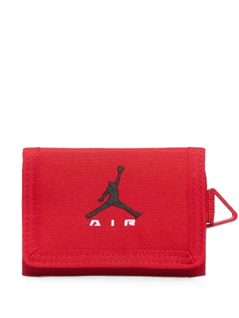 Jordan Air Raid logo-embroidered wallet Red MA9252