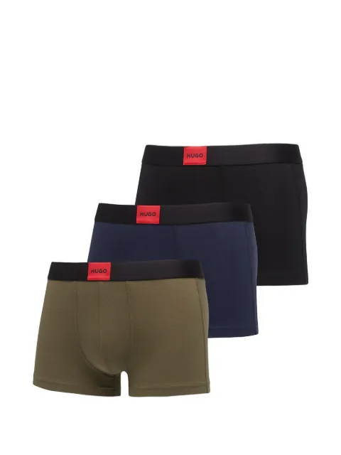 HUGO logo-patch boxers (set of three) Blue 50532797