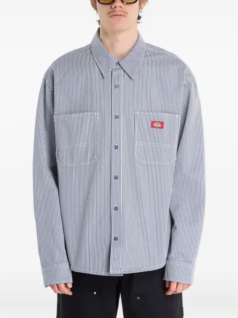 DICKIES Hickory striped shirt White DK0A889SRI21