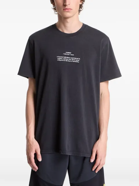 Under Armour Curry Noun slogan-print T-shirt Black 6009780