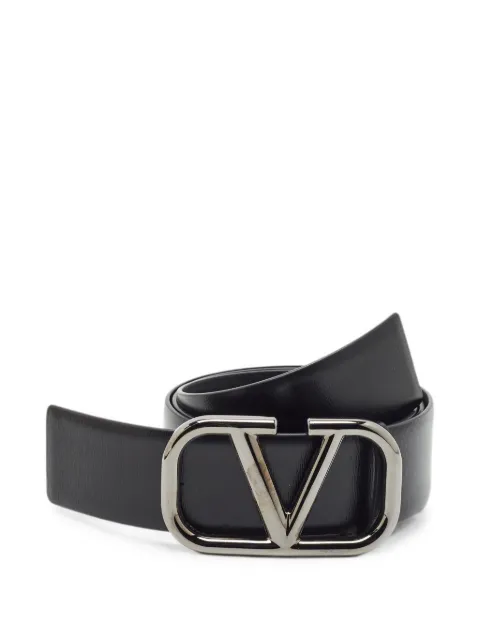 Valentino Garavani Pre-Owned VLogo leather belt Black 1352336