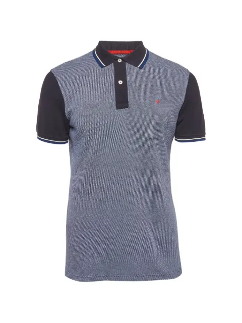 Carolina Herrera Vintage embroidered-logo cotton polo shirt Blue 1310728