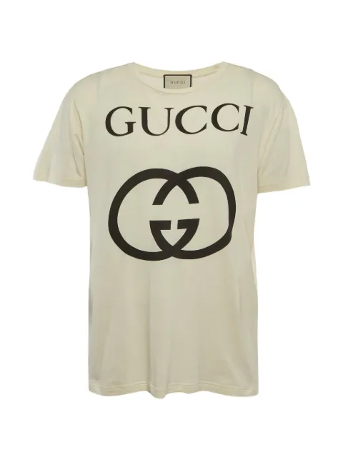 Gucci Pre-Owned Interlocking G T-shirt Neutrals 1314665