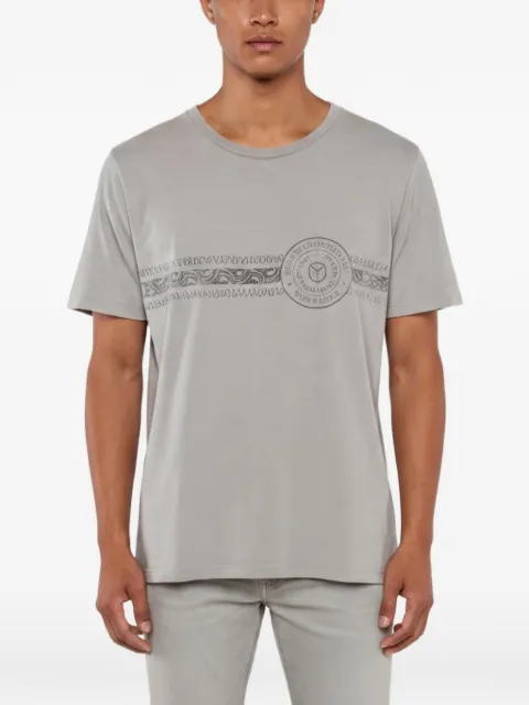Saint Laurent Pre-Owned Université-print T-shirt Grey 1351588