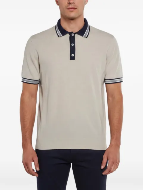 Carolina Herrera Vintage contrast-trim polo shirt Neutrals 1344422