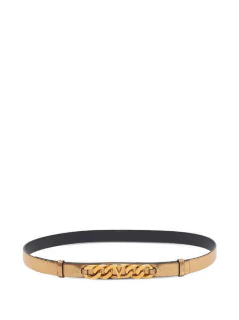 Valentino Garavani Pre-Owned VLogo chain-link belt Yellow 1339161