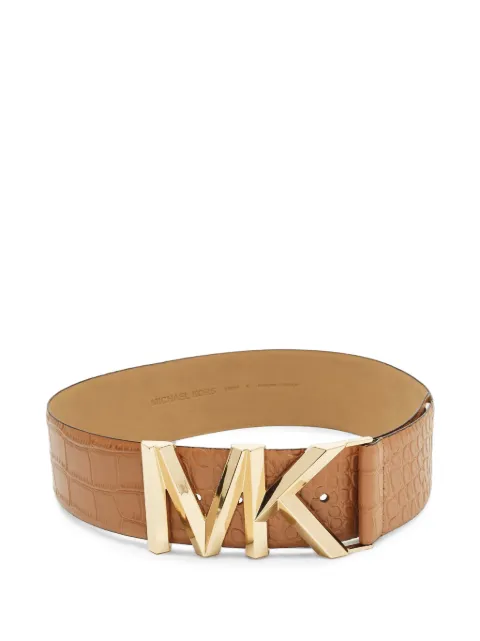 Michael Kors Vintage crocodile-embossed belt Neutrals 1291169