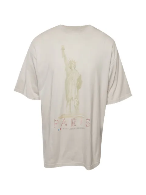 Balenciaga Pre-Owned Statue of Liberty distressed T-shirt Neutrals 1338930