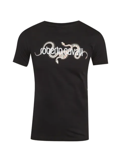 Roberto Cavalli Vintage snake graphic T-shirt Black 1299712