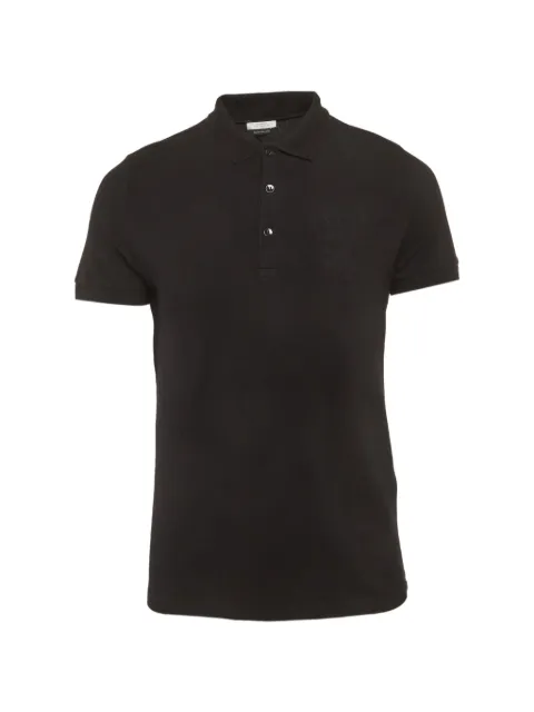 Versace Pre-Owned buttoned polo shirt Black 1290523
