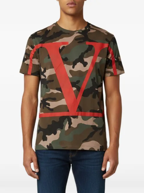 Valentino Garavani Pre-Owned camouflage-print T-shirt Green 1343691
