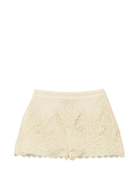 TWINSET mesh shorts with embroidery Neutrals 261TQ2011
