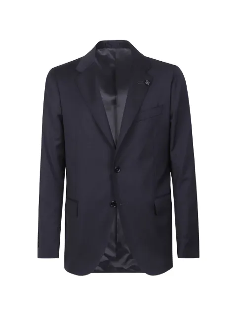 Lardini single-breasted wool suit Blue NOS569AECN4048