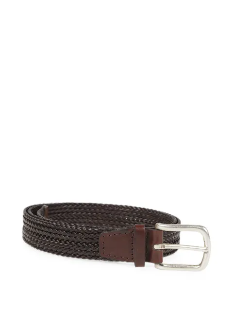 Orciani plug braided leather belt Brown U08166PLG