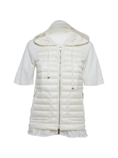 Moncler quilted short-sleeve jacket White 1292151