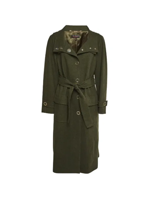 Sonia Rykiel Pre-Owned belted trench coat Green 1347626