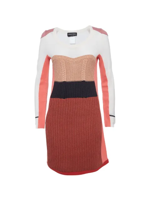 Sonia Rykiel Pre-Owned colour-block mini dress Pink 1306777