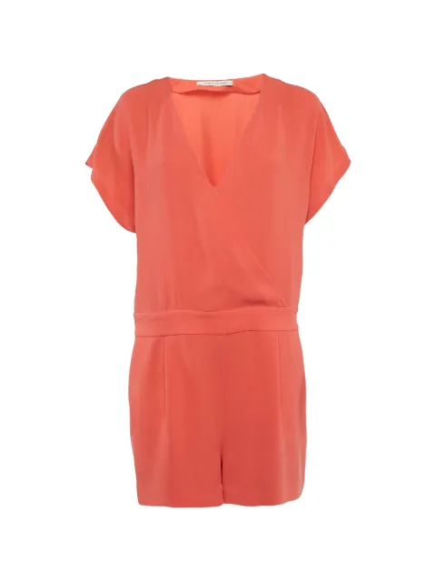 DVF Diane von Furstenberg crepe playsuit Orange 1289984