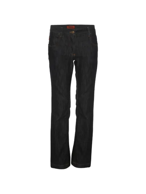 Missoni Pre-Owned chevron-stitch flared jeans Blue 1239958
