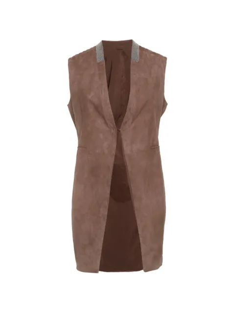 Brunello Cucinelli Vintage sleeveless waistcoat Brown 1293161