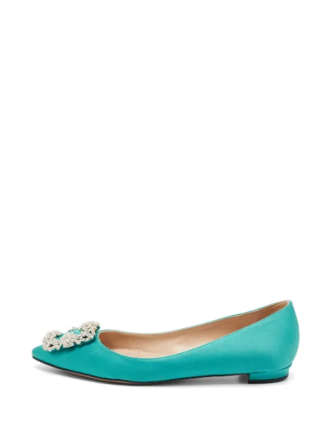 Manolo Blahnik Hangisi ballet flats Blue 1351021