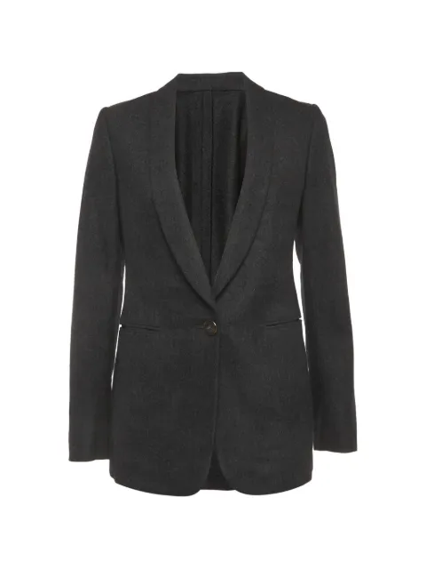 Lanvin Pre-Owned shawl-collar wool blazer Grey 1313374