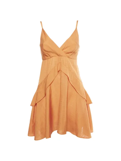SANDRO Gisele ruffle mini dress Orange 1334659