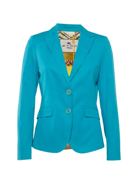 Etro Pre-Owned single-breasted blazer Blue 1318972