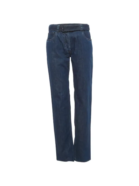 Prada Pre-Owned straight-leg belted jeans Blue 1347118